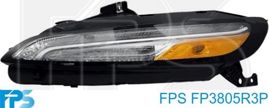 FP3805R3P FPS luz diurna izquierda