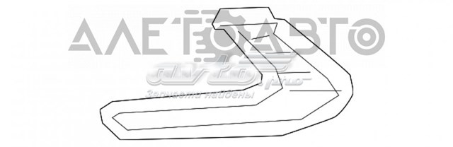 Rejilla de ventilación, parachoques trasero, derecha HYUNDAI 86564F2000