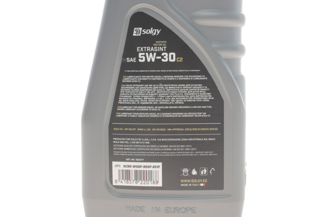 Comprar 504019 Solgy Aceite de motor