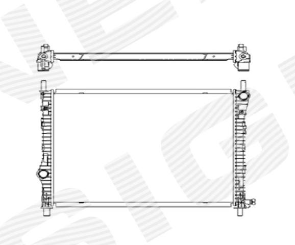 RAFD37163A Signeda radiador refrigeración del motor