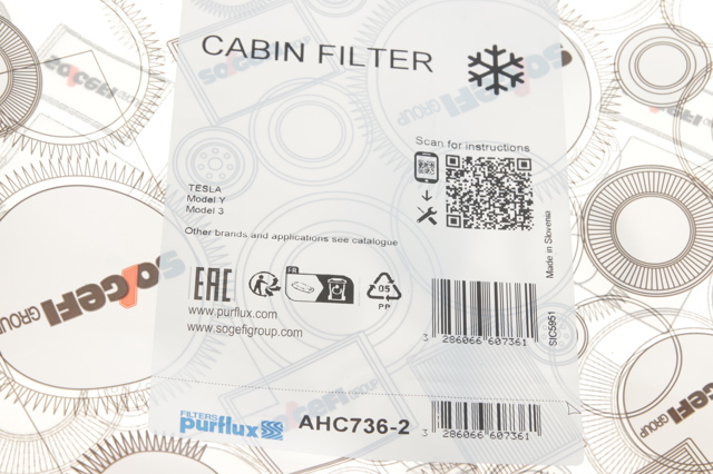 Filtro de cabina Purflux AHC7362 precio, desde 14,61 EUR