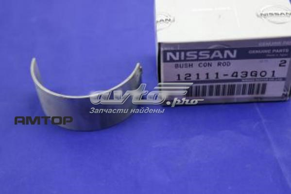 1211143G01 Nissan juego de cojinetes de biela, estándar (std)