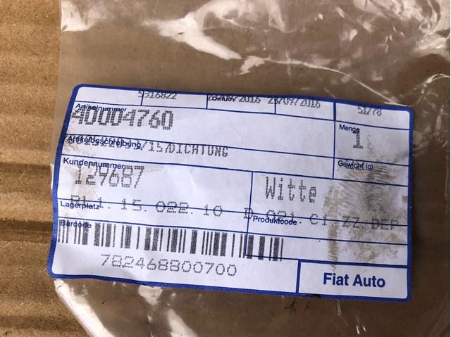 40004760 Fiat/Alfa/Lancia anillo retén de semieje, eje delantero, derecho