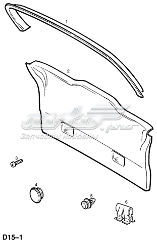 Tapicería para tapa de maletero Opel Zafira A (F75)