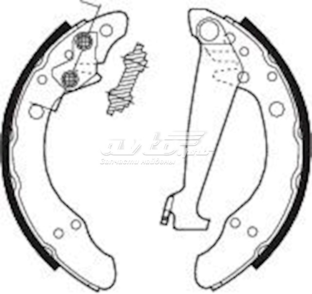 Zapatas de frenos de tambor traseras FERODO FSB408