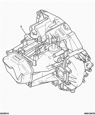 2222EF Peugeot/Citroen caja de cambios mecánica, completa