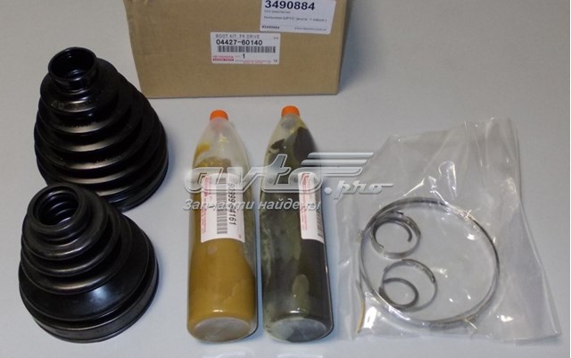 Juego de fuelles de junta homocinética delantera 0442760141 Toyota