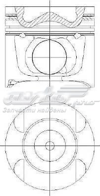 8742200710 Nural Pistón completo para 1 cilindro, segunda reparación (+0,50 mm)