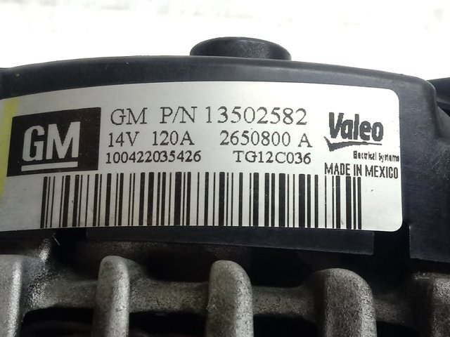 Alternador 13502582 General Motors