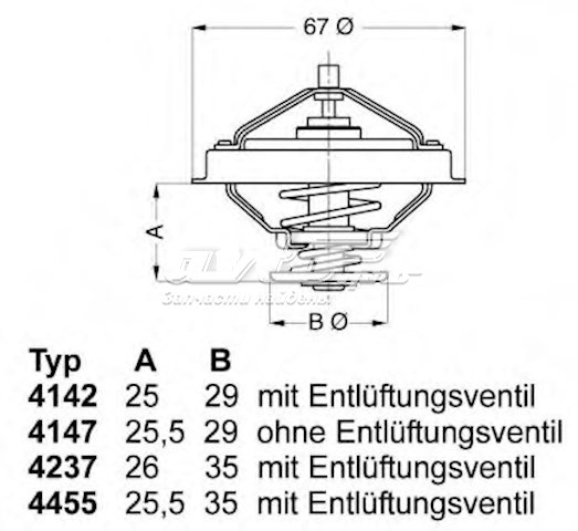 Termostato WAHLER 445580D