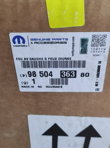 Comprar 9850436380 Peugeot/Citroen Luz diurna izquierda