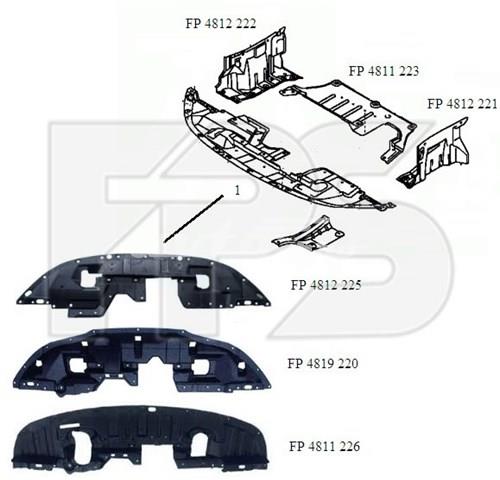 Cubierta, parachoques delantero FPS FP4819220 precio, desde 40,73 EUR