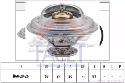 Termostato, refrigerante FACET 78250S