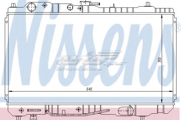 Radiador de refrigeración del motor NISSENS 62484