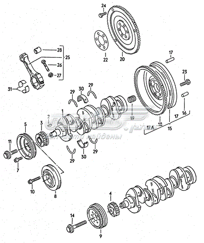 Corona dentada, Volante motor VAG 068105275A