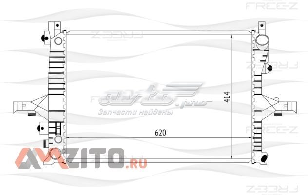 KK0213 FreE-Z radiador refrigeración del motor