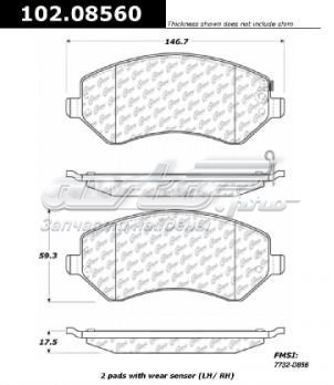 10208560 Centric Parts pastillas de freno delanteras