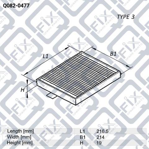 Filtro de polen Q-fix Q0820477