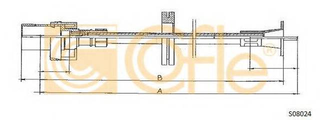 S08024 Cofle cable para velocimetro