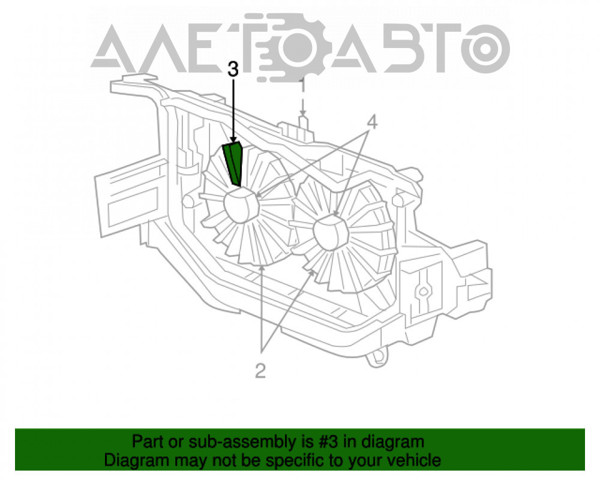 FP 3806 W02 FPS rodete ventilador, refrigeración de motor derecho