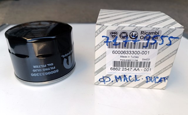 Filtro de aceite FIAT 6000633300