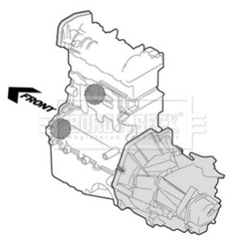 BEM3273 Borg&beck almoahada (soporte Del Motor Izquierda / Derecha)