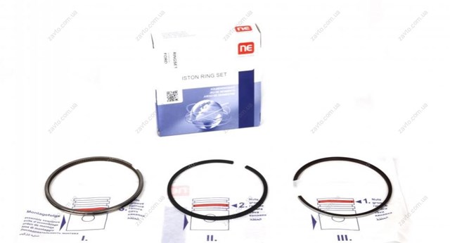 120021003300 NE/NPR Juego de anillos de pistón para 1 cilindro, STD