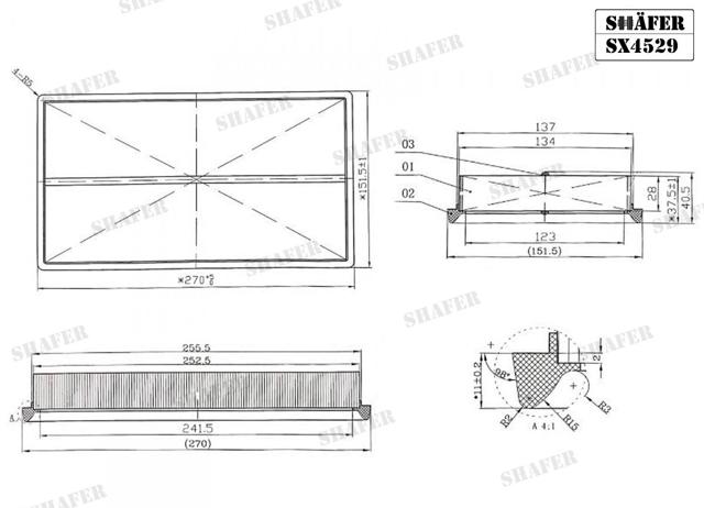 Filtro aire Shafer SX4529