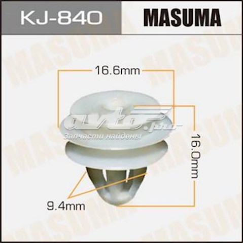 KJ840 Masuma clips fijación, revestimiento puerta