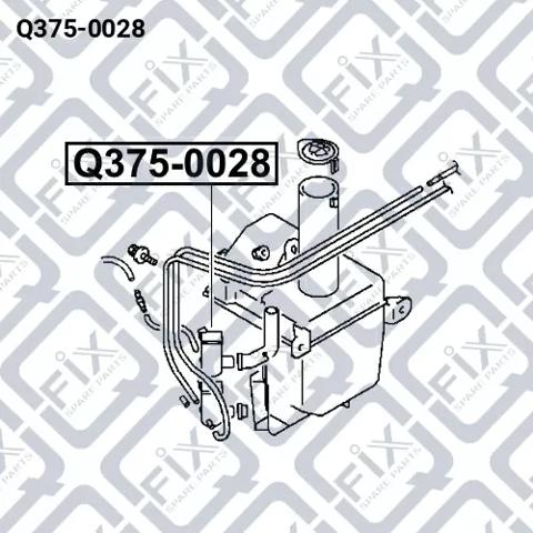 Bomba de limpiaparabrisas delantera Q-fix Q3750028