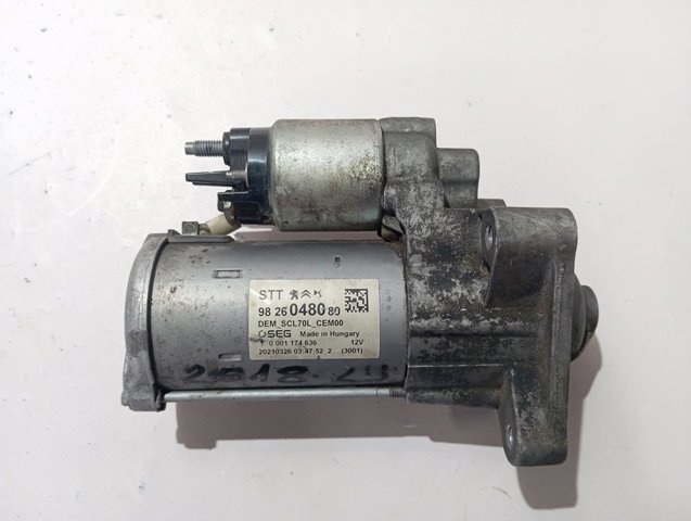 Motor de arranque 9826048080 Peugeot/Citroen