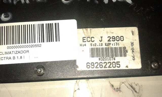 Comprar J2900 Opel Unidad de control aire acondicionado