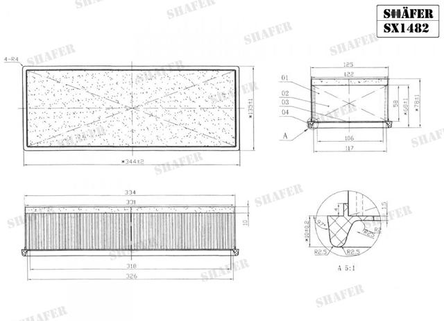 Filtro aire Shafer SX1482