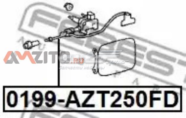 0199AZT250FD Febest cerradura, tapa del depósito de gasolina