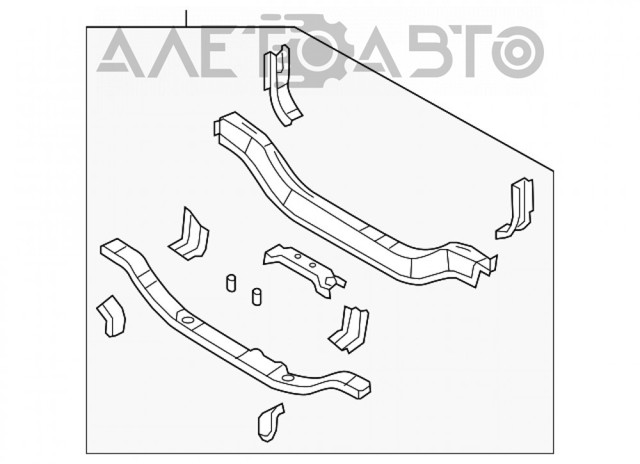 FP 3806 201 FPS soporte de radiador inferior (panel de montaje para foco)