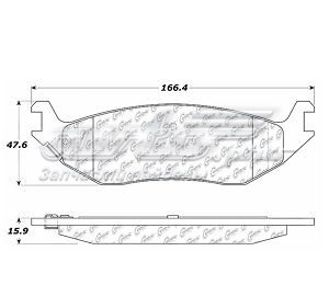 10208980 Centric Parts pastillas de freno traseras