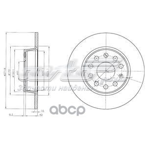 BG4324C Delphi disco de freno trasero