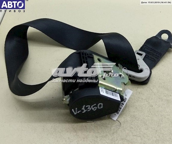 Cinturón de seguridad trasero derecho Peugeot 207 SW (WK)