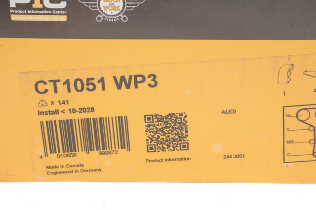 Juego de correas dentadas Continental/Siemens CT1051WP3 precio, desde 148,45 EUR