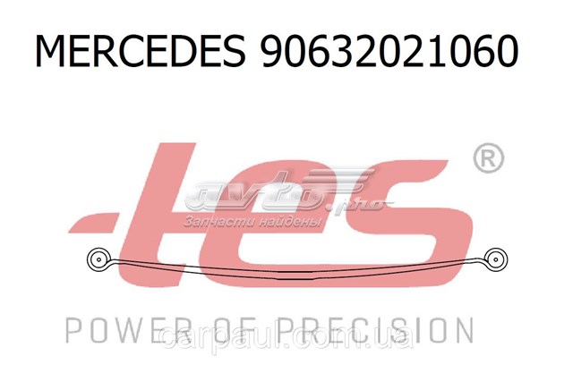 Comprar 90632021060019ZT TES Ballesta de suspensión trasera