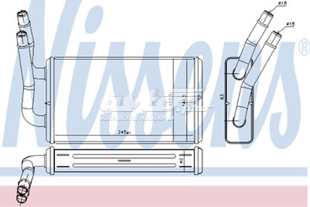 Radiador de calefacción NISSENS 71778