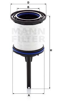 Filtro de combustible PU7008ZKIT Mann-Filter