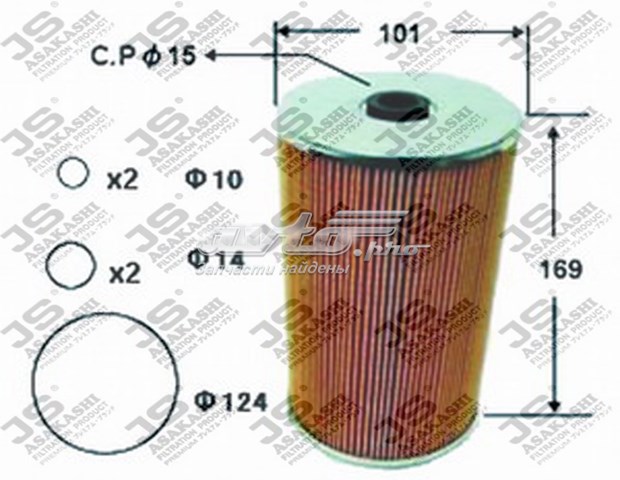 FE507J JS Asakashi filtro combustible