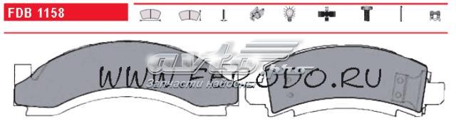 fdb1158 Ferodo pastillas de freno delanteras