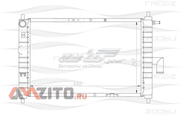 KK0135 FreE-Z radiador refrigeración del motor