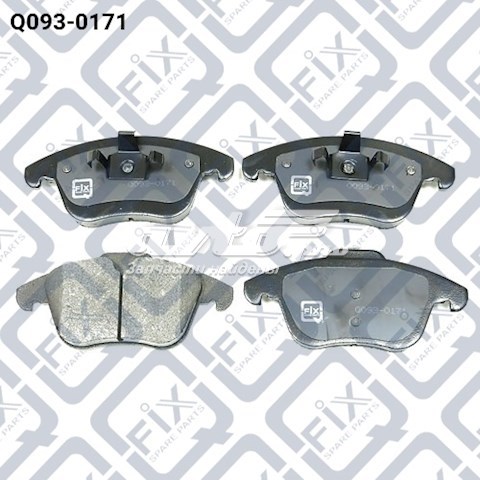 Pastillas de freno delanteras de disco Q-FIX Q0930171