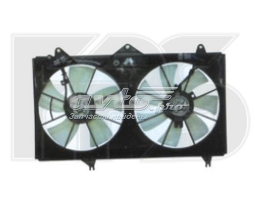 Difusor de radiador, ventilador de refrigeración, condensador del aire acondicionado, completo con motor y rodete Toyota Camry (V30)