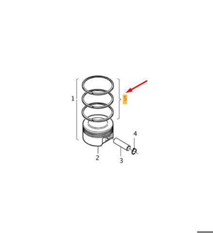 31493196 Volvo Juego de aros de pistón para motor, sobremedida (+0,25 mm)