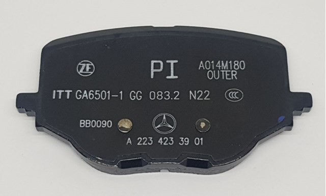 Pastillas de freno traseras A0004209605 Mercedes