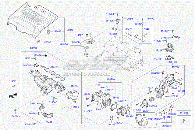 Carcasa del termostato para KIA Sportage (QL)